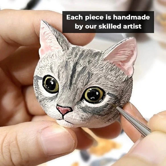 Personalized 3D Pet Face Figurine™ with Built-in Magnet