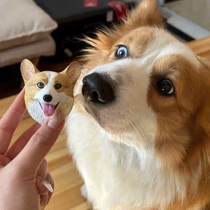 Personalized 3D Pet Face Figurine™ with Built-in Magnet