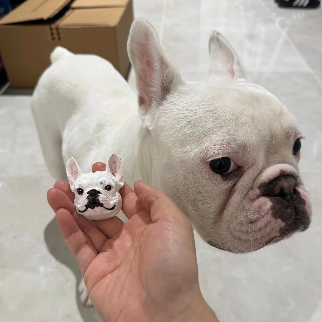 Personalized 3D Pet Face Figurine™ with Built-in Magnet