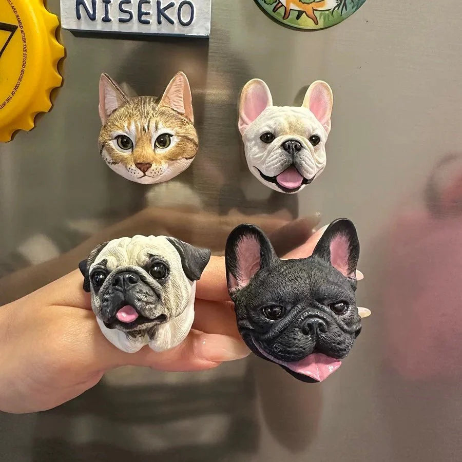 Personalized 3D Pet Face Figurine™ with Built-in Magnet